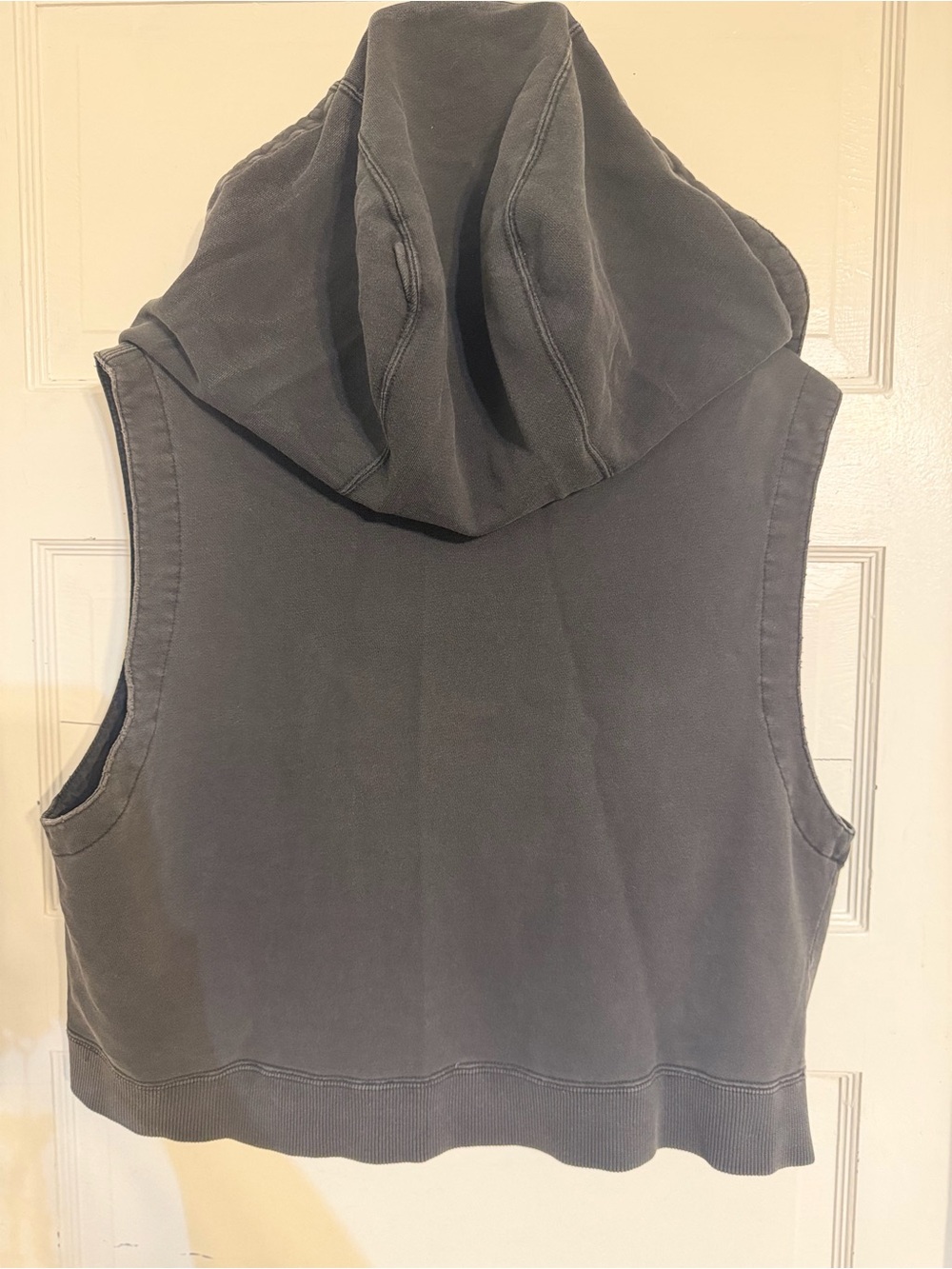 Esprit Charcoal Sleeveless Zip Hoodie - Picture 7 of 7